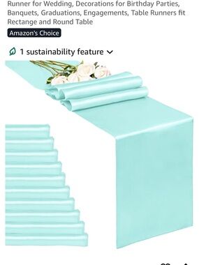 Light Blue Table Runners